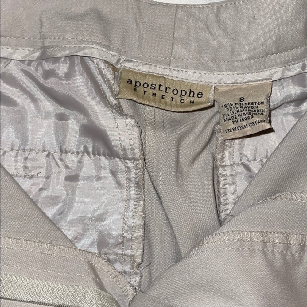Ladies crop pants, wider leg